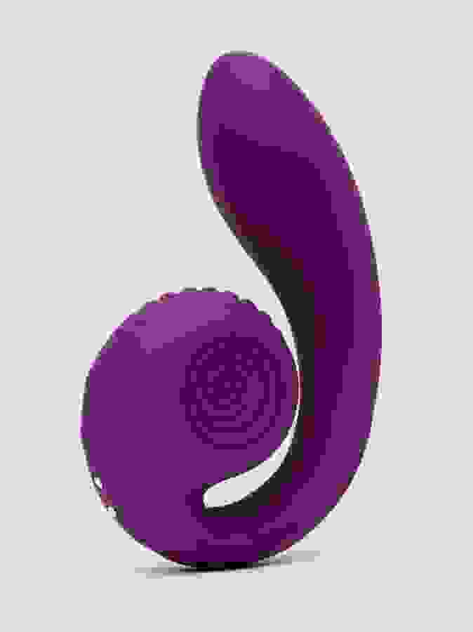SVibe Gizi Rechargeable Dual Stimulation Curve Vibrator, Purple, hi-res